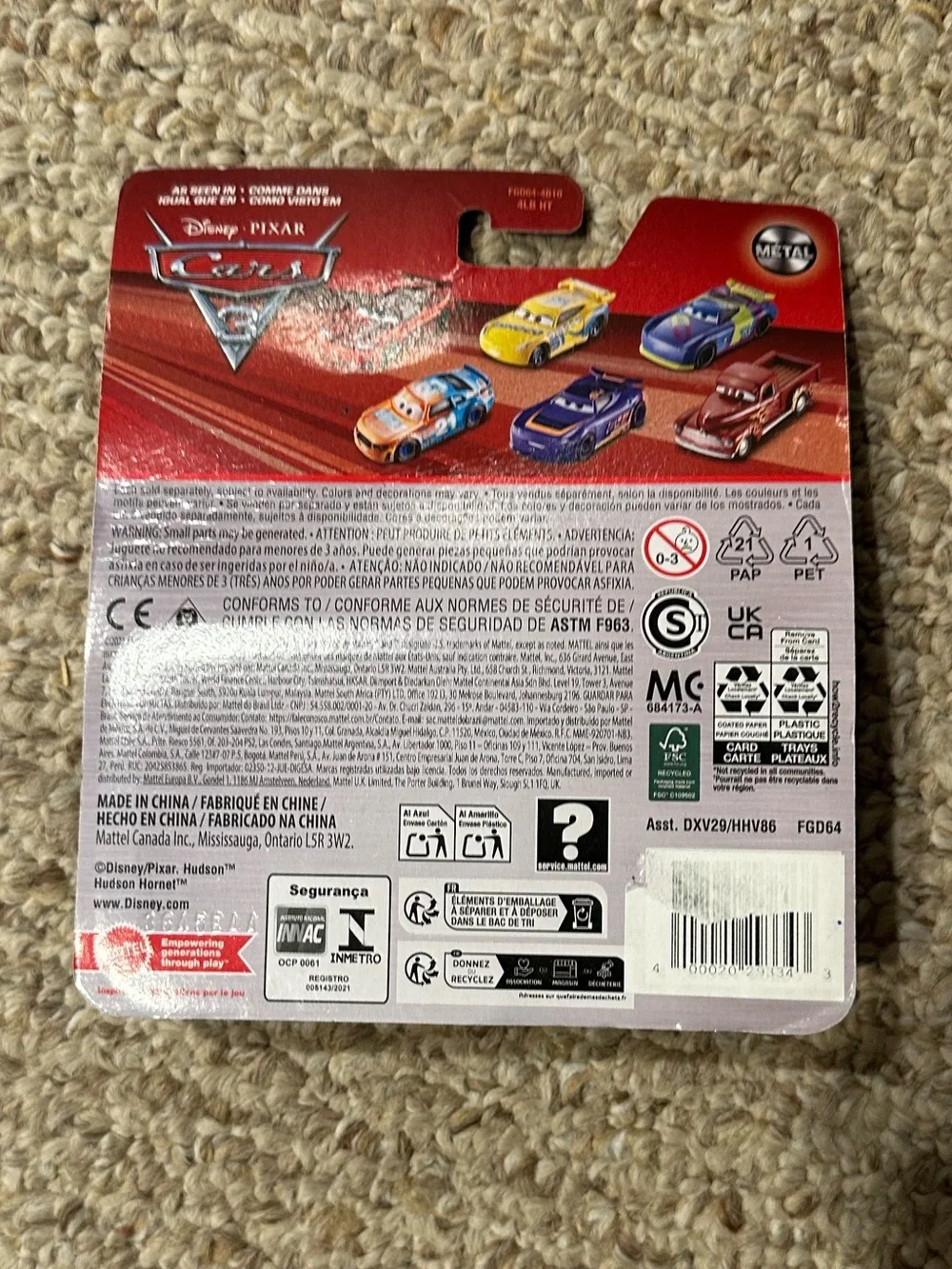 Disney Pixar Mattel Red Lightning McQueen 95 Die-Cast Car from Cars